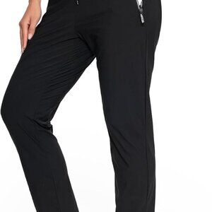 2025 Upgrade Stretch Women's Active Pants - Breathable & Stylish, Black Large